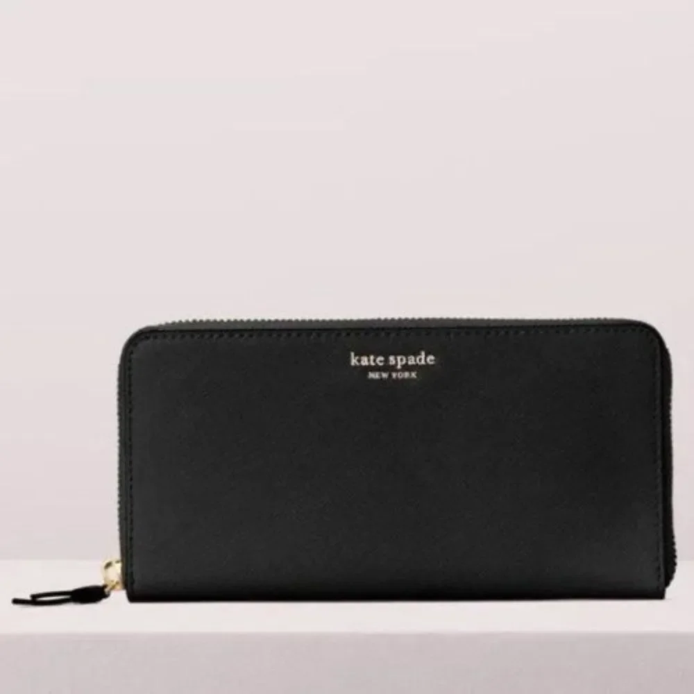 NWT Kate Spade Cameron Large Continental Wallet | Black